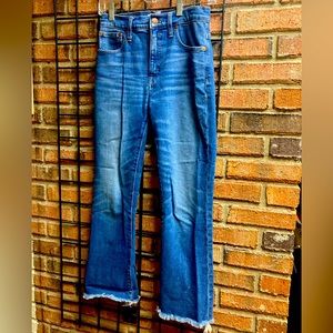 Size 25 Madewell Cropped, High-waisted Blue Jeans